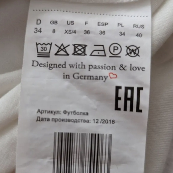 Olsen White Blouse, Capsule Top Size 8 | Scandi Work Smart Wear - Picture 6 of 7